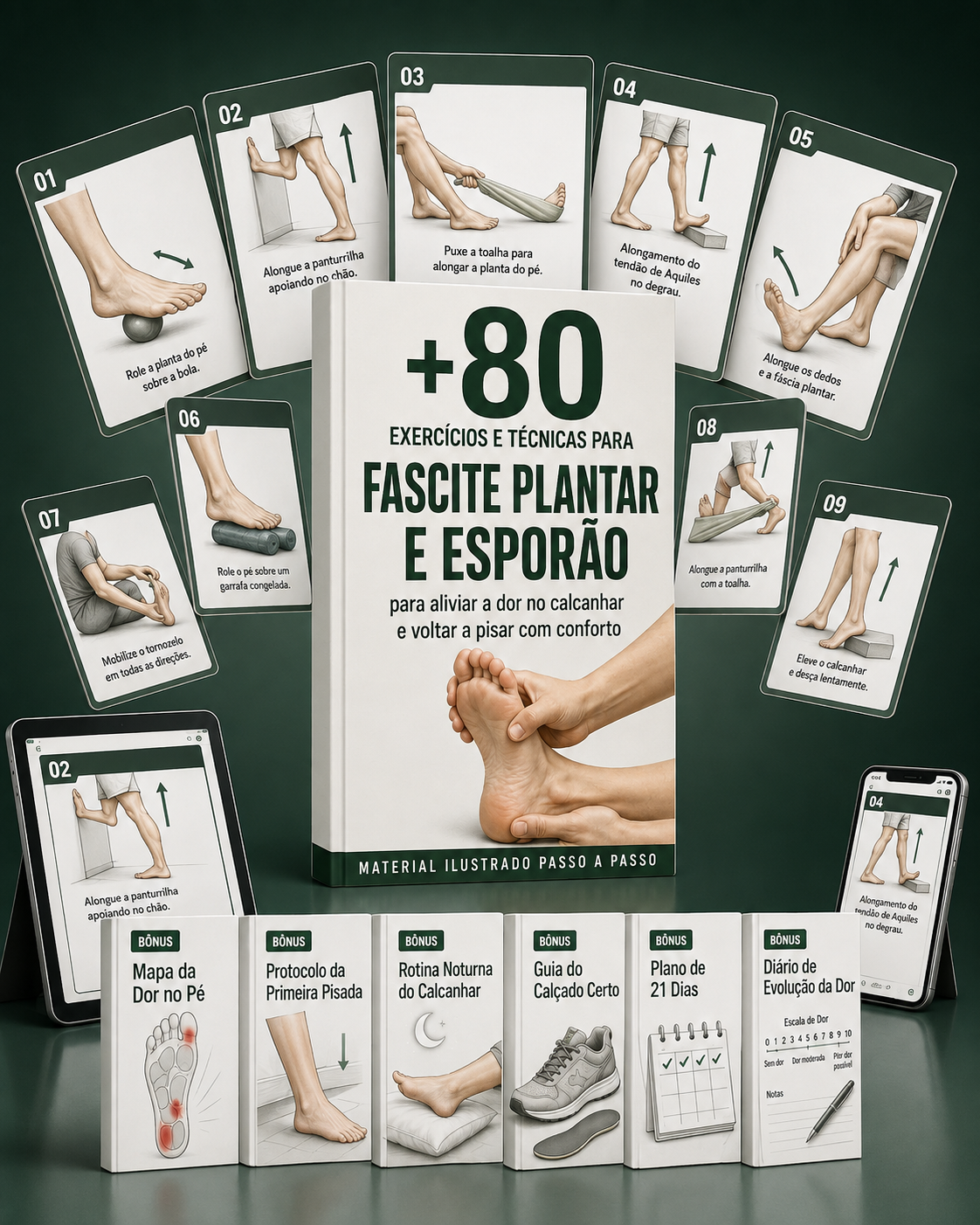 E-book Exercícios para Fascite Plantar e Esporão